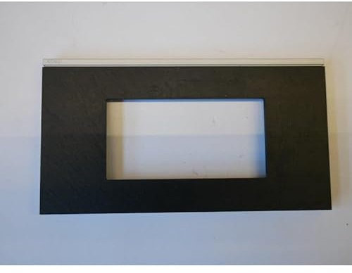 plaque - 4 modules - entraxe - 71 mm - dark rock - hager gallery wxp4404