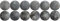 SKYBEADS Schwarze Matte Perlen für Armbänder 10mm Natürliche Flash Edelstein 38cm Strang Approx 35 Stück
