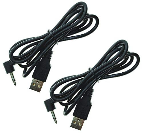 DZYDZR 2 Stücke USB A 3,5mm AUX 5V 2A Netzkabel(1 m)