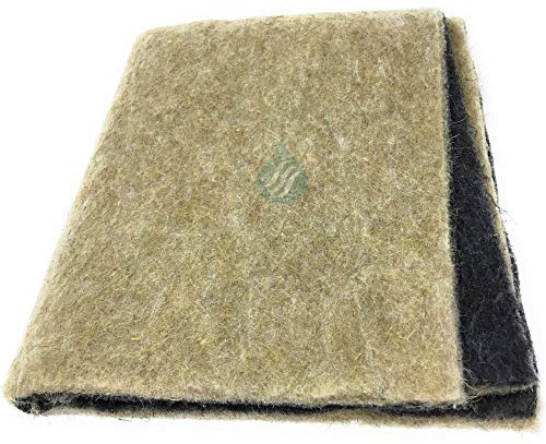 Solution Ahead - Filtre Universel en Fibres Naturelles et Charbon Actif Pour Hotte, 47x57 cm, Fabriqué en France, Adaptable Par Découpe Simple, Compostable