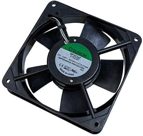 Ventilador Ventilador 230 V AC 14 W 120 x 120 x 25 mm 79,8 m³/h 1700 U/Min 79,8 m³/h Sunon DP203AT2122LBT