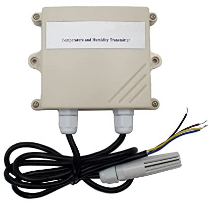 Toplionace Temperatur und Feuchtigkeits Messumformer, Hochpräziser, Wasserdichter Temperatur und Feuchtigkeits Messumformer zur Wandmontage (0-10V)