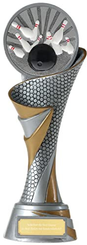 pokalspezialist Bowling FG Pokal Set Trophäe mit Emblem 70 mm schwer mit Gravur