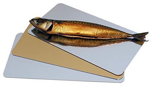 Lachsbretter 110 x 200 mm - 100 Stück - extra dick - beidseitig beschichteter Spezialkarton - Lebensmittelecht - für Vakuumbeutel geeignet