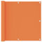 vidaXL Ecran de Balcon Brise-Vue Brise-Vent de Jardin Ecran de Protection Ecran d'Intimité Confidentialité Extérieur Orange 90x500 cm Tissu Oxford