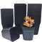 RooTrimmer Lot de 60 pots carrés de 10,2 cm, pots de semis en plastique pour semis (noir, 10,2 cm, 60 pièces)