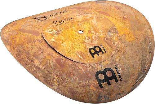 Meinl Cymbals Byzance Smack Stack Add-On Pack 8/16 Zoll (Video) Schlagzeug Becken (40,64cm) B20 Bronze, Naturbelassenes Finish (B86VSMA)