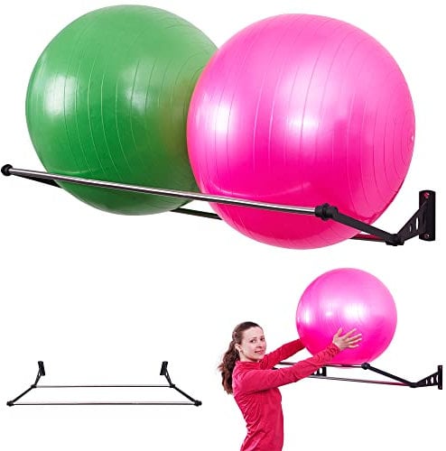 Halterung für Gymnastikball | Ball Halterung Wand als Gymnastikball-Wandhalterung | Exercise Ball Holder | Gymnastikball Halterung für Fitness-Center, Heimstudio, Schule/Sporthalle, Sportverein