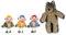 The Puppet Company - Fingerpuppen-Set mit DREI Schweinen und Wolf