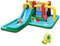 DREAMADE Hüpfburg mit Gebläse, Hüpfburg mit Wasserrutsche, Hüpfburg mit Rutsche, Kletterwand, Tunnel & Sprungbereich, Hüpfburg Outdoor Wasserpark für 4 Kinder 3-10 Jahre, 470x370x190cm (mit Gebläse)