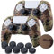 YoRHa Lot de 2 coques texturées en silicone pour manette PS5 Dualsense (camouflage désert) avec 8 poignées de pouce professionnelles