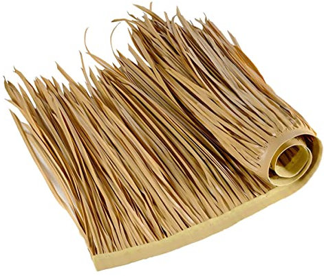 Yardwe Carpet Trim Deck Decor Straw Roofing Panel Tiki Hut Thatch Mexican Straw Roof Simulated Thatch Artificial Thatch Decor Imitation Thatch Fake Straw Gazebo Palm Self Made Set