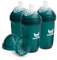 Herobility Doppelte Anti-Kolik-Babyflaschen – 8.5 fl oz/240ml – 3er-Pack baby flaschen – Dunkelgrün