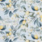 HEKO PANELS Stoff Oxford Wasserdichte Meterware Canvas-Stoff Polyester Nähstoff Dekostoffe Handwerken Wasserabweisend Blickdicht Zitronen Obst Aquarell Wasserfarbe 1 Meter 155 x 100 cm DX2218