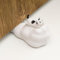 Tope de puerta lindo, Tope de puerta de nube de gato de dibujos animados, 1 paquete de cuña decorativa para el suelo de la casa y la oficina, gatito volador, blanco(Patente registrada)