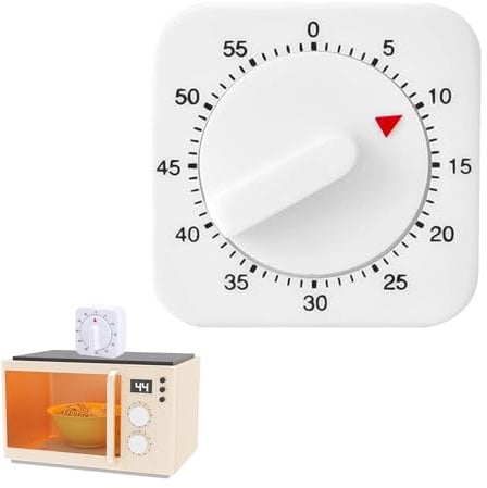 Küchentimer, Mechanischer Kurzzeitmesser Kurzzeitwecker Eieruhren, 60 Minuten Countdown Küchenuhr Timer mit lauter Alarm, Zeitmanagement-Tool für Küche, Kochen, Backen (1)