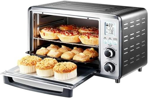 BTURYT Horno eléctrico, Mini Horno eléctrico de 30L, tat Ajustable de 1500W, tostadora doméstica