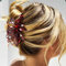 Reaky Haarklammern mit Blumenmotiv goldfarben Metall Haarklammer Strass Haarschmuck für Damen