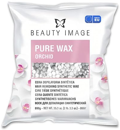 BEAUTY IMAGE Pure – Waxing perlen Hypoallergen – Für Empfindliche Haut – Blueberry oder Orchid – Professionelle Ergebnisse – 1000g