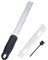 Onezebra Microplane Grater, Professional Zester, Lemon Zester, Versatile Grater, 304 Stainless Steel Zester for Fruits, Cheese, Nutmeg (Black)