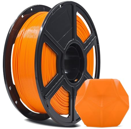 FLASHFORGE 3D Printer Filament, PLA PRO Filament 1.75mm, 1KG Spool (2.2lbs), Dimensional Accuracy +/- 0.02mm for FDM 3D Printers, Better Tenacity & No Knotting (Orange)