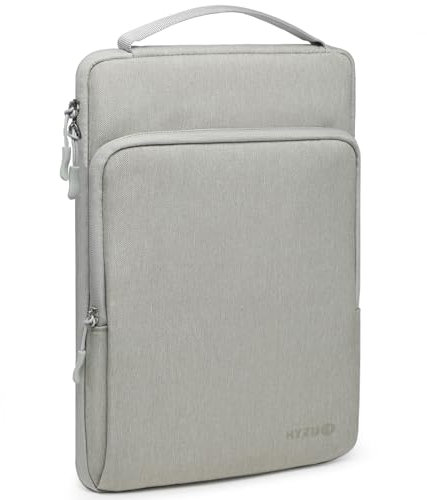 HYZUO 17-17.3 Inch Laptop Bag Case Sleeve for 17 17.3 HP/Dell/Lenovo/ASUS/Acer/LG/MSI Gaming Laptop/Razer Blade 17/18, Notebook Carrying Briefcase for Men Women, Light Grey