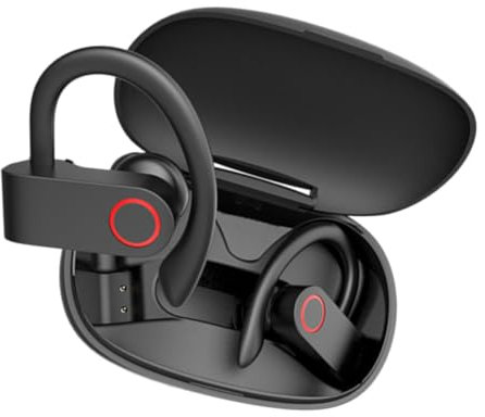 DIYEAH Auriculares Inalámbricos Tipo Colgante Ultralarga Inalambricos para Deporte y Ejercicio Cascos para Gimnasio y Outdoor