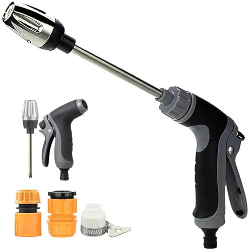 Hochdruckreiniger Waterblitz, Water Blitz FüR Gartenschlauch, Water Blitz Hochdruckreiniger, Water Blitz FüR Schlauch, Waterblitz Pressure Washer, Hochdruckreiniger-Pistole (1 Set (Keine Schlauch))