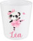 Gobelet enfant personnalisé panda ballerine – 260 ml – Incassable – Prénom au choix – Spécial rentrée scolaire – Bébé Panda