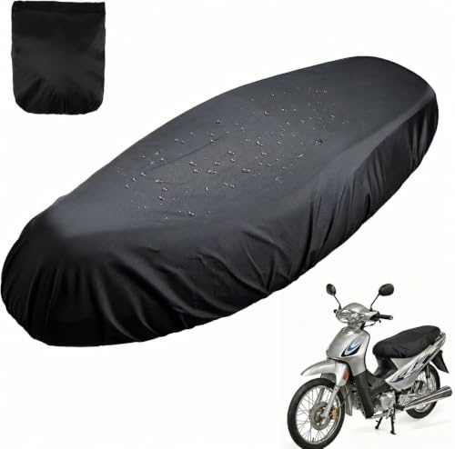 Motorrad Sitzbezug Universal XL, Wasserdicht Roller Moped Sitzabdeckung | 210D Oxford Gewebe, Robust & langlebig, Schutz vor Regen & UV-Strahlen & Staub, Verlängert die Lebensdauer des Sitzes
