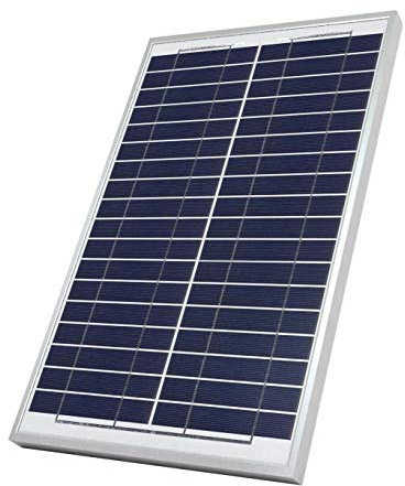 TEMPO DI SALDI Panel solar fotovoltaico monocristalino de 20 W 21 V con pinzas de sujeción