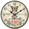 SWHONG London Vintage Shabby Chic Wanduhr Holz Silent für Home Decoration Geschenk 12 Zoll 30,5 cm
