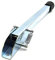20 cm / 8 in Silver Kick Down Door Stop - Keep The Door Stay Open for Garage Gate Home Office Metal Door Stopper with Rubber Bumper