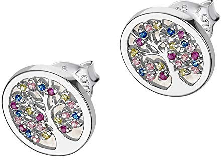 LOTUS Silver Zirkonia Ohrstecker Damen Lebensbaum 925 Sterling Silber Ohrringe LP1889-4/1 hochwertiger Marken-Schmuck Geschenkidee für Geburtstag Hochzeit D1JLP1889-4-1 Silber Ohrschmuck für die Frau
