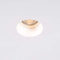 Qazqa - Modern Einbauspot weiß 13 cm rund - Gypsy Stucco I Wohnzimmer I Schlafzimmer - Gips Rund - LED geeignet GU10