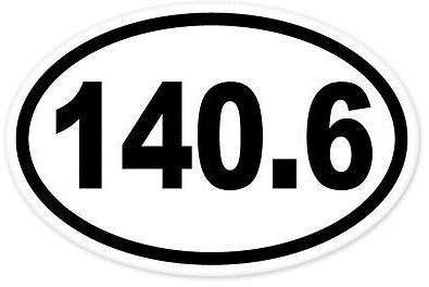12cm! Klebe-Folie Wetterfest Made-IN-Germany 140.6 Mile Triathlon Ironman car K566 UV&Waschanlagenfest Auto-Aufkleber Sticker Decal