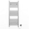 Myhomeware 300mm Wide Flat Chrome Electric Pre-Filled Heated Towel Rail Radiator For Bathroom Designer UK (300 x 900mm Chrome)