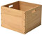 KIRIGEN Stackable Wood Storage Cube/Basket/Bins Organizer for Home Books Clothes Toy - Modular Open Cubby Storage System - Office Bookcase Closet Shelves Natural, F26-NA
