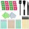 155 Piezas Kit de Limpieza para iPhone, Kit de Limpieza de Pantalla con Toallitas de Pantalla y Hisopos, Kit de Limpieza para Airpod, Kit de Toallitas de Limpieza de Pantalla para Teléfono Portátil