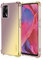 WILLIS TPU Silikon Handyhülle für Oppo A74 4G, Durchsichtig Farbverlauf Case, Anti Drop und Anti Scratch 6.43 Schutzhülle Schwarzes Gold