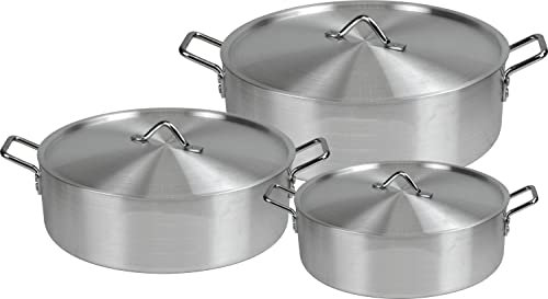 Aluminium Soup Fish Casserole Stew Cooking Pot (6PC Set)