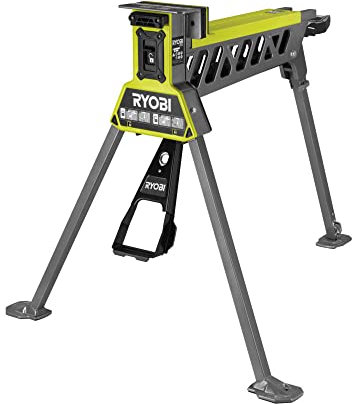 Ryobi - Etabli Aluminium Pliable orientable avec réglage Hauteur - Table 600 x 570 x 760-12,5 kg - Livré avec 4 Mors et 1 clé de Service - RSTSJ150