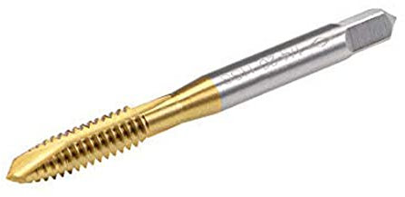 TA-VIGOR Gewindebohrer UNC 1/4-20 x 1,27 mm Gewinde, Erdgewinde H2 3 Rillen, HSS 6542, titanbeschichteter Rundschaft