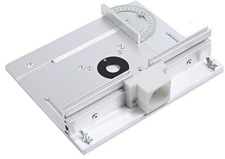 SUDEG Set mit 3 Frästisch Einlegeplatten, Frästisch für Oberfräsen Aluminiumlegierung HolzfräSer Einlegeplatte Werkzeug,Router Table Insert Plate