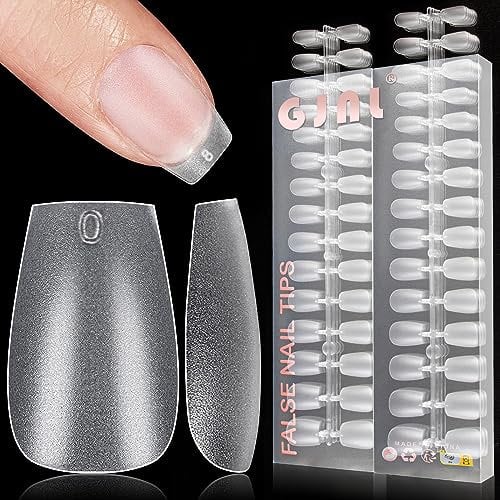 Lot de 510 faux ongles courts en forme de cercueil - 15 tailles - Faux ongles courts carrés ultra courts et naturels - Faux ongles courts en acrylique