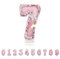 Number 7 Candle,Pink Butterfly Birthday Candles 7 for Girl,Cake Topper Number Candles Birthday Decoration for Girls Birthday Party