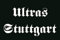 U24 Aufkleber Ultras Stuttgart Flagge Fahne 8 x 5 cm Autoaufkleber Sticker