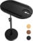 NiHome C Form Beistelltisch aus Bambus, Höhenverstellbar mit Verdickter Stabiler Basis, Sofatisch mit 360° drehbarem Tischplatte, Mobiler Side Table für Couch, Badewanne, Balkon,Bett(Schwarz)