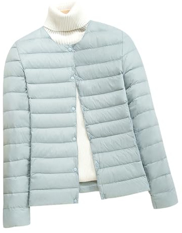 HAXNOHEY Piumino Leggero Donna Piumini Leggeri Donna Invernale Giacca Piumino Trapuntata Puffer Jacket Donna Imbottita Giubbotto Piumino Donna Imbottito Invernali Giubbino Piumino Sottogiacca Donna
