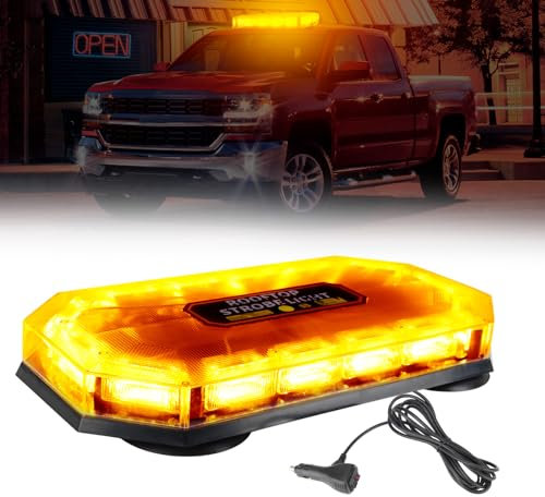 JMEST LEAD Bernsteinfarbenes Stroboskoplicht auf dem Dach